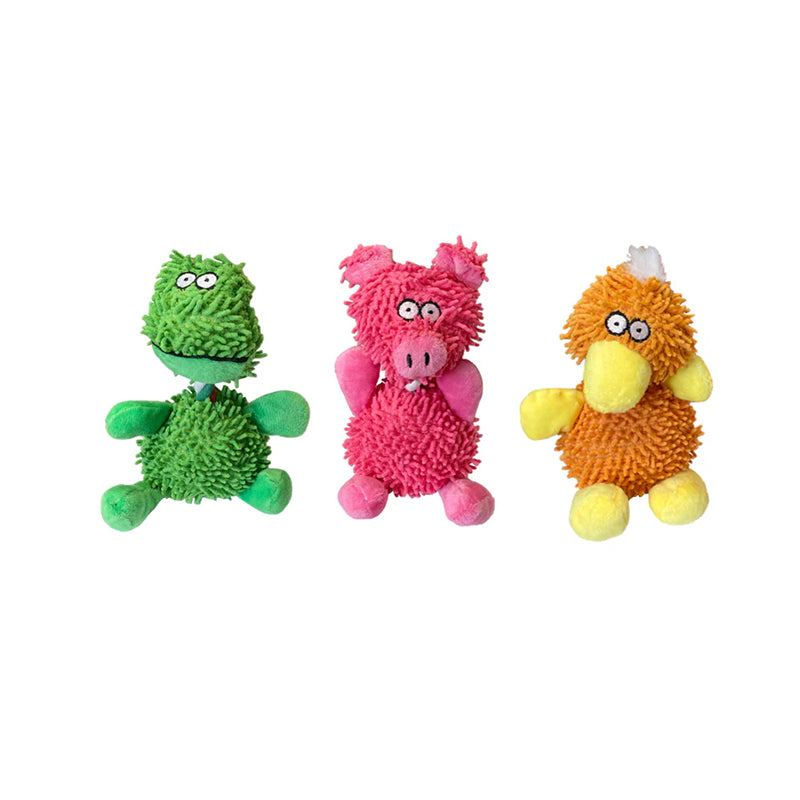 Soft plush squeaky animal dog toy, about 20 cm