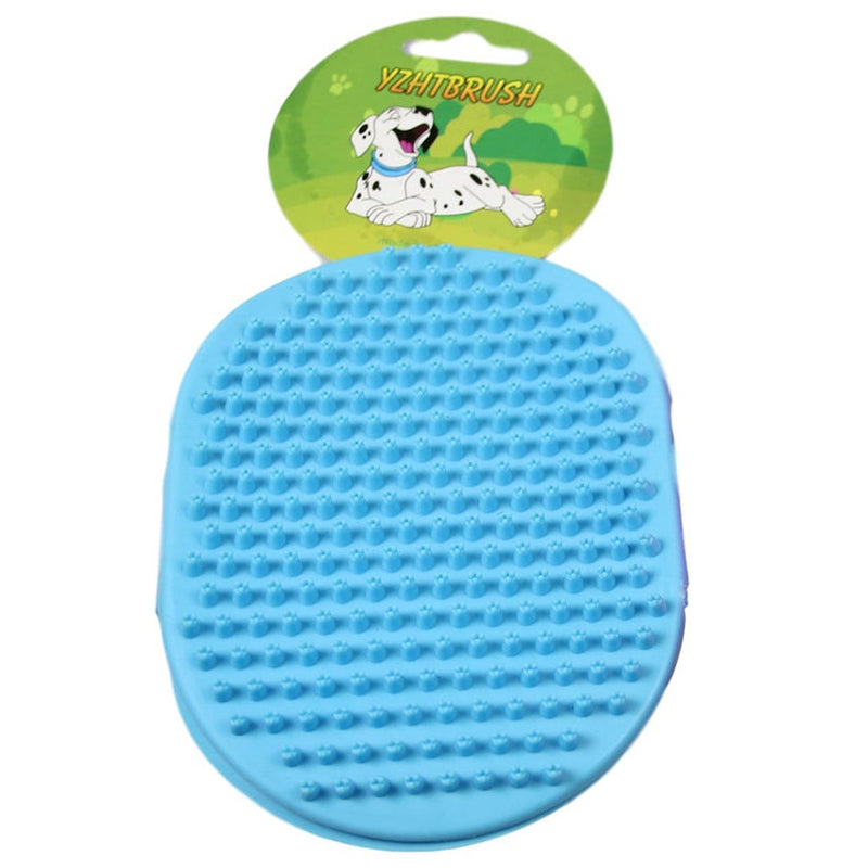 Double-sided silicone dog grooming pad, about 15 cm